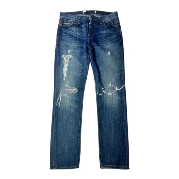 NWOT Gap 1969 Distressed Straight Leg Jeans Size 24 - Picture 3 of 12